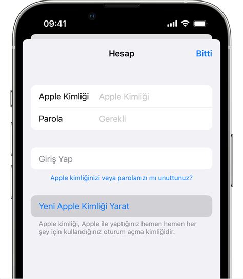 Apple Kimliği Oluşturma Adımları