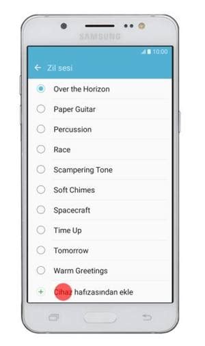 Samsung Galaxy zil sesi değiştirme