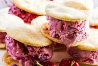 Cherry Pie A La Mode Sandwiches
