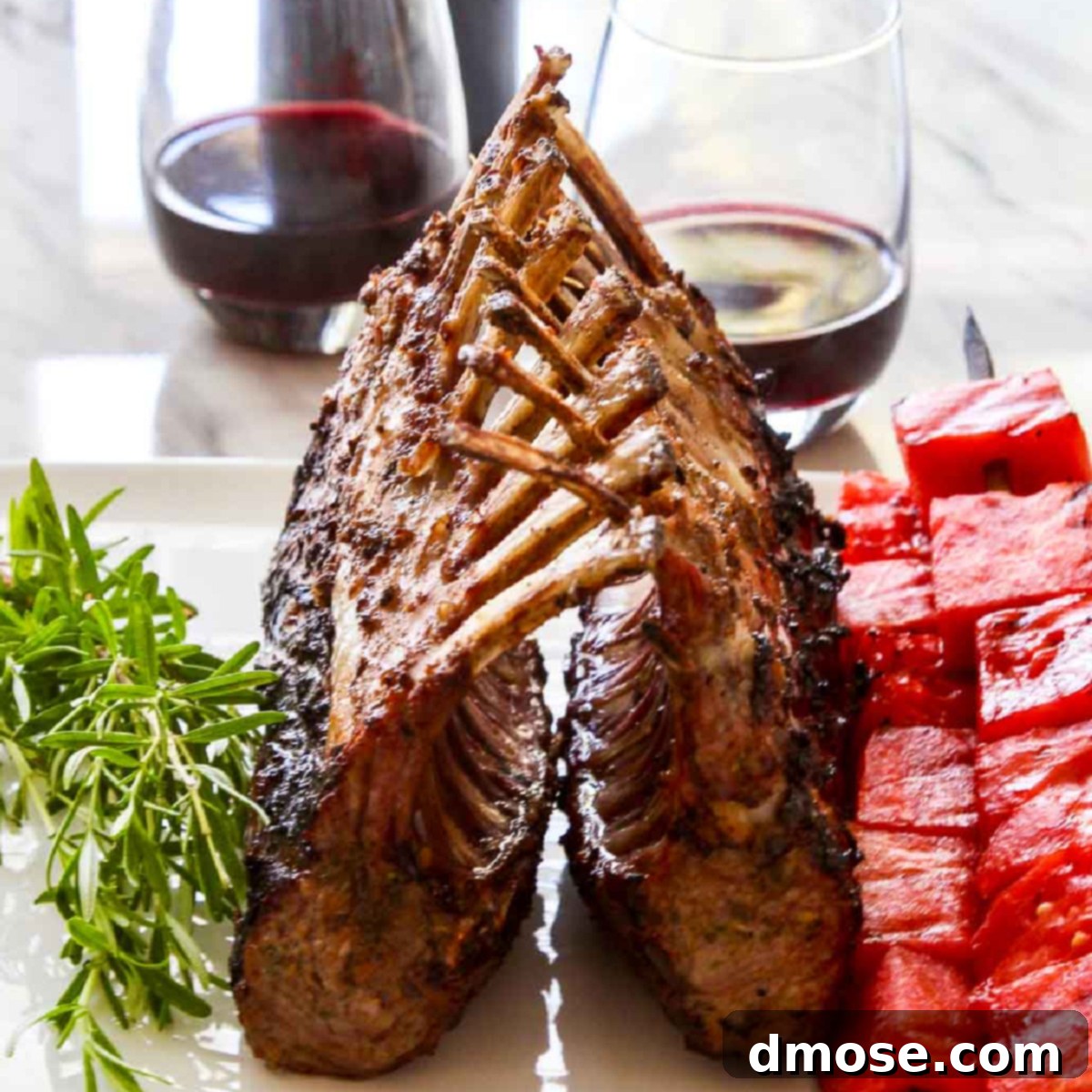 Aromatic Cabernet Rosemary Grilled Lamb Rack 1 featured 12237