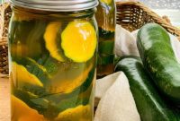 Simple Homemade Zucchini Pickles