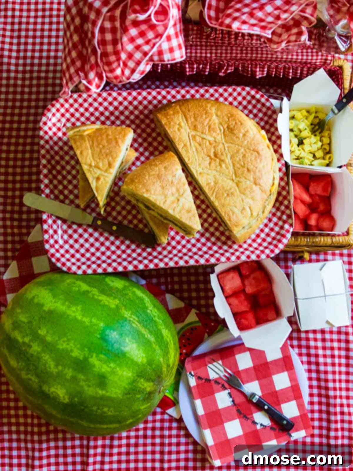 Picnic Ready Pressed Italian Subs 6 Picnic food with picnic sandwich recipe.