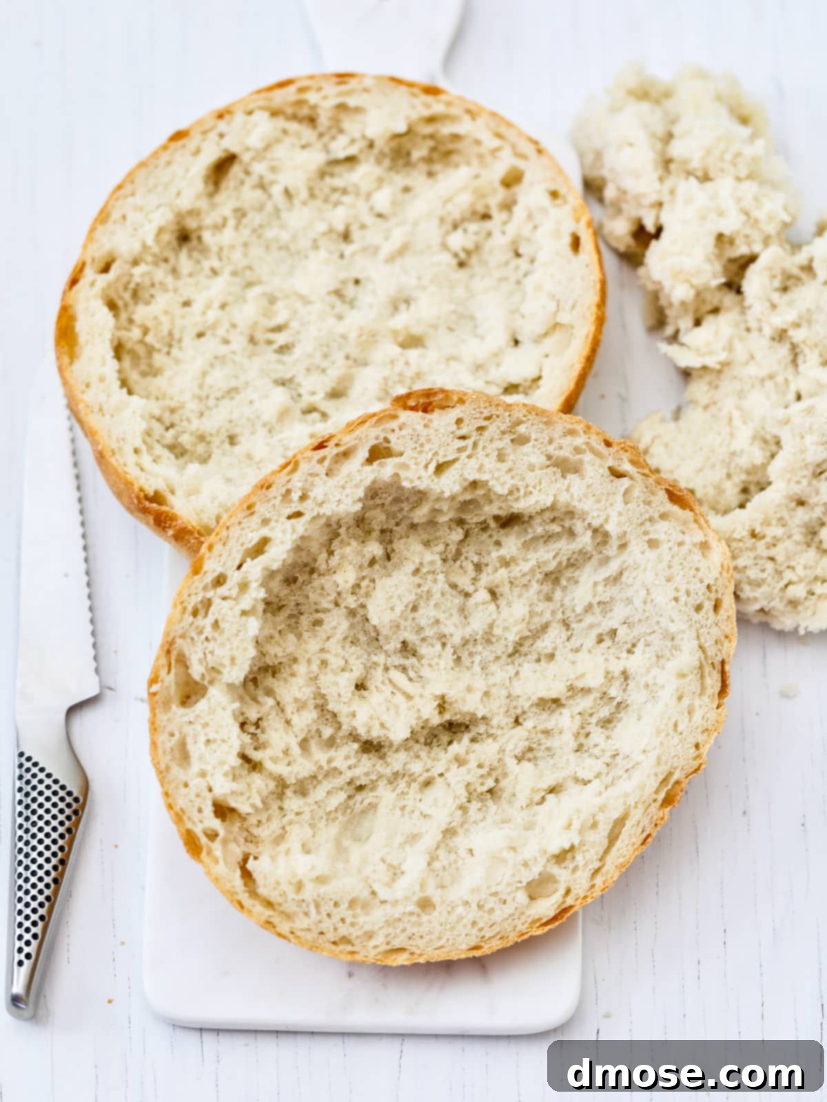 Picnic Ready Pressed Italian Subs 10 Picnic Pressed Sandwiches round boulle with bread pulled out.