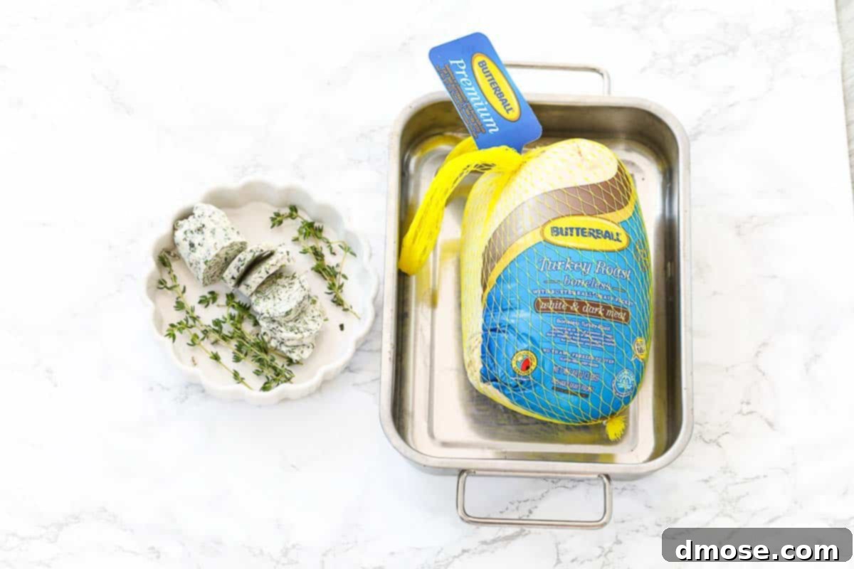 Effortlessly Delicious Turkey Breast 3 Sliced boneless turkey breast on a cutting board, ready to serve.