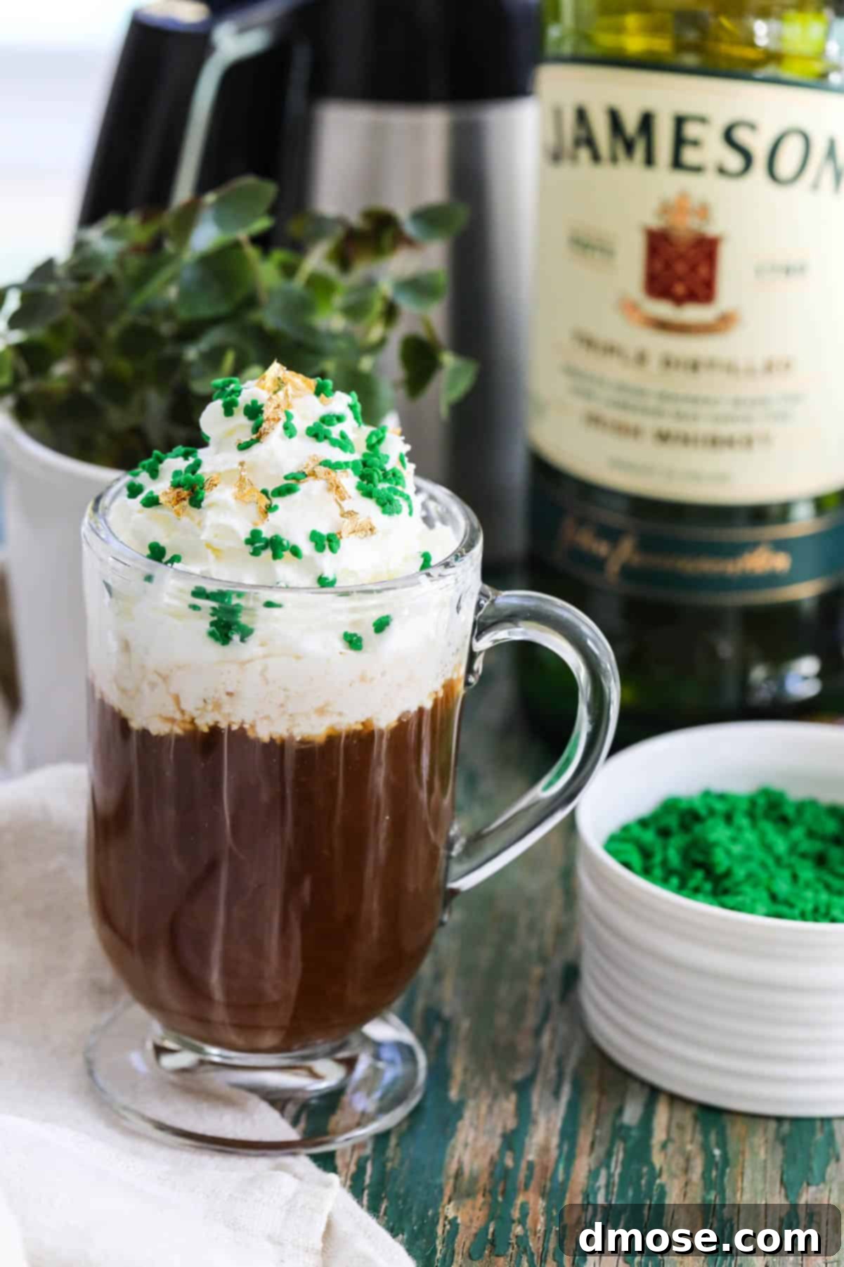 Irish Coffee Your Way: Baileys or Whiskey 6 Irish Coffee with bottle of whiskey