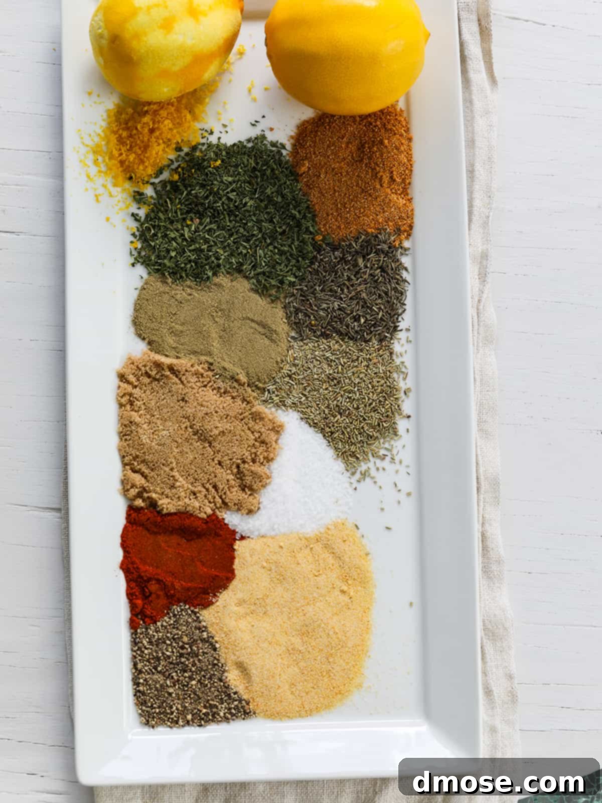 A bowl of dry turkey rub, showcasing the vibrant blend of spices.