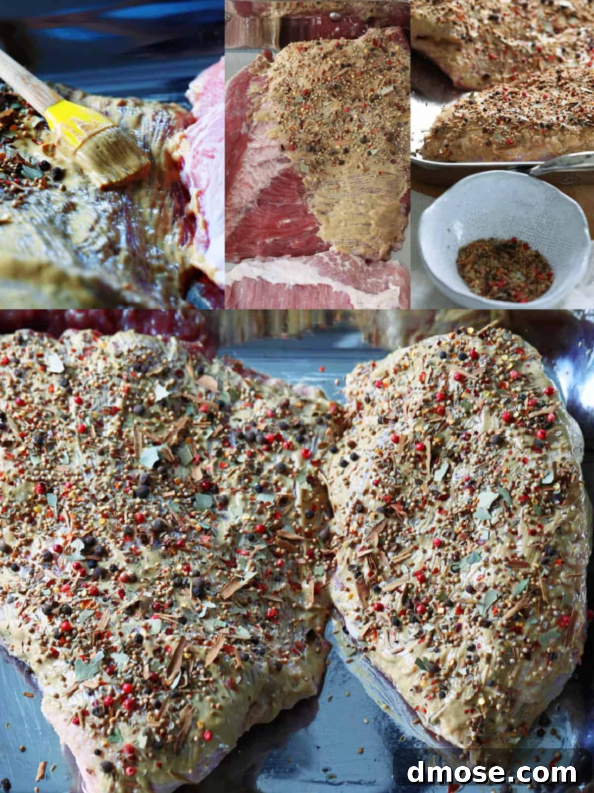 Slow-Cooked Corned Beef Perfection 6 Making the best Corned Beef process shot.