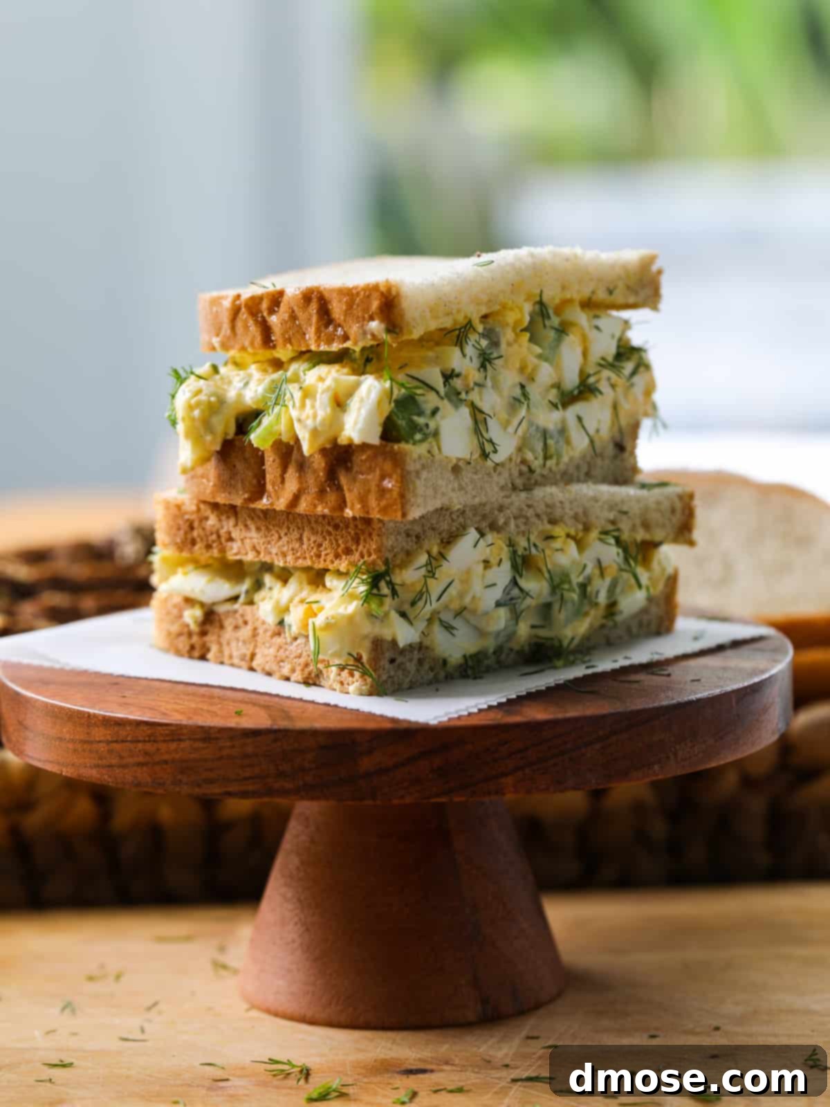 Savory Egg Salad Sensation 10 Egg Salad on sliced white bread.