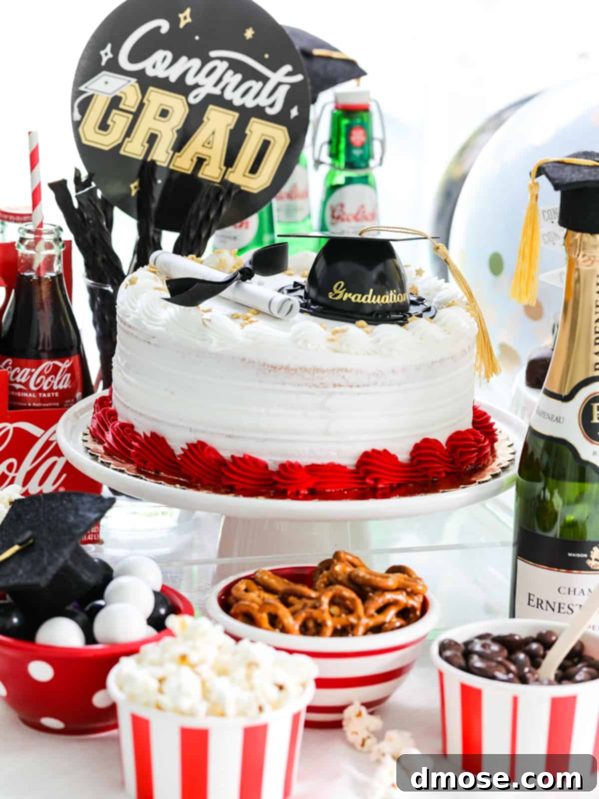 Graduation Party Food Inspiration for 2024 10 A variety of colorful graduation party foods arranged on a table.